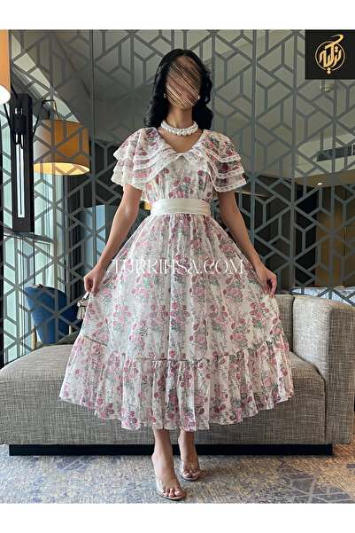 TURKIH فستان أنيق مورد