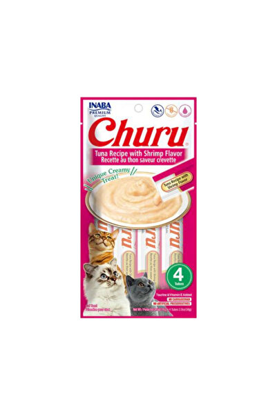 Inaba تونة تشورو مع روبيان، 4 × 14 غرام، عبوة من 6 قطع