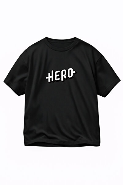 LORVEX Unisex T-Shirt 100% Cotton Oversized Comfortable Fit Hero Printed Premium