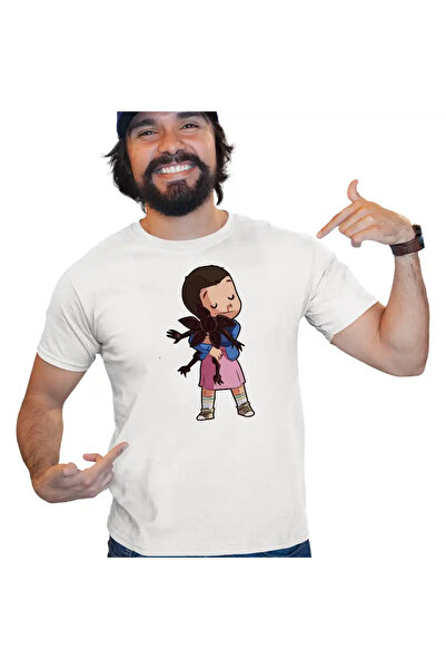 OEM Men's T-Shirt Stranger Things Eleven Demogorgon Chibi