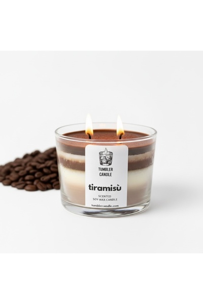 Tumbler Candle Tiramisù - Kokulu Soya Mum