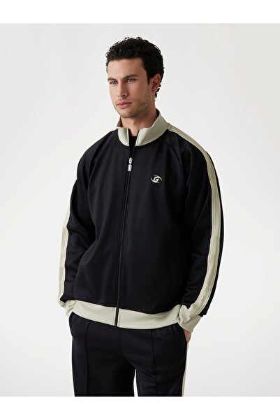 Guess CASTORE FULL ZIP SWEATSHIRT Erkek Siyah Eşofman Üstü Z5GQ13KCRU2-JBLK