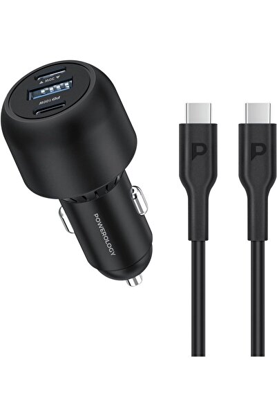 Powerology 130W PD x2 and QC x1 Charger - Black