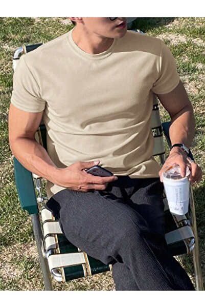 By Layina ERKEK OVERSIZE DÜZ TİŞÖRT