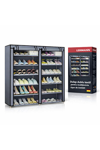 LEIHMANN Dulap dublu textil pentru incaltaminte