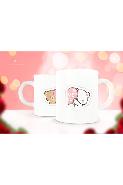 Beramussa كوبان – كوبان بتصميم دببة الحب – هدية للزوج والمحبين