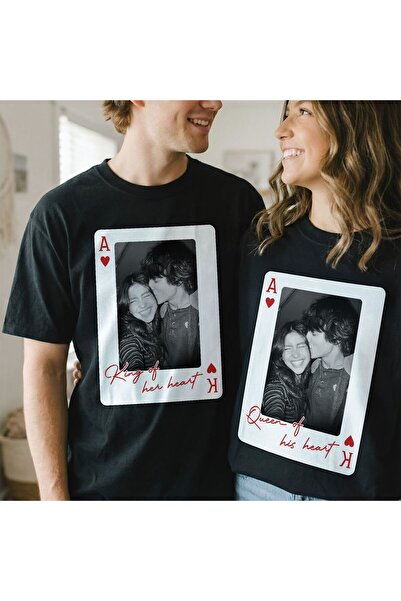 EZ Design King and Queen Oversized Couple T-Shirt