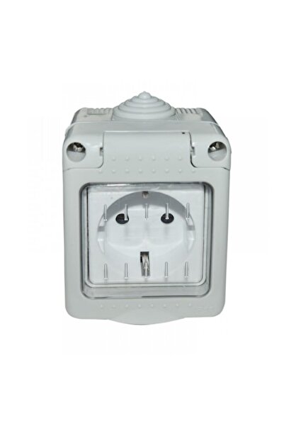 Spin Simple Socket with Cover, Antigron, 16A, IP55