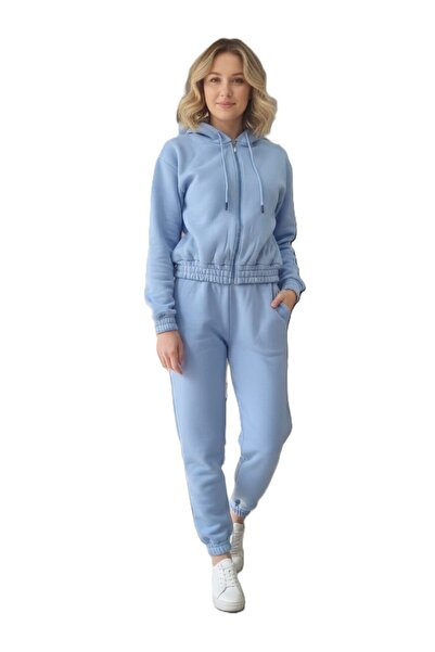 latal Collection Women's Sports Tracksuit Set |   Zippered, Hooded , Pockets