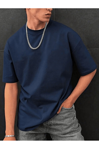 By Layina Men's Oversized Oversized Smooth T-Shirt