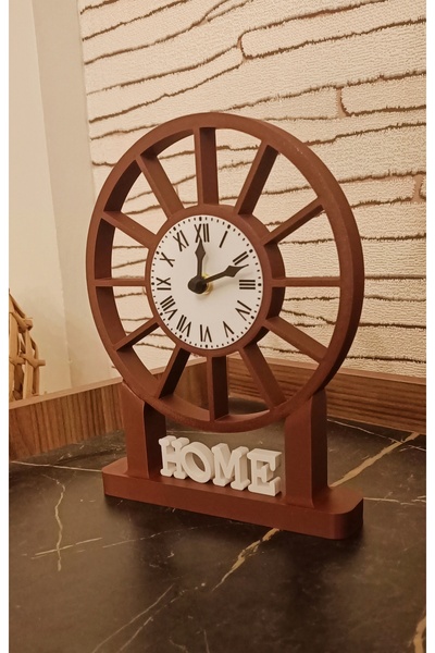 Kaya Hediyelik Dekoratif Şık Home Konsol Masa Üstü Saati 22x17 cm