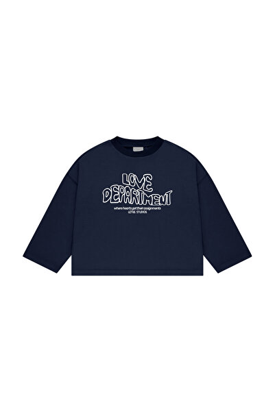 lethestudios Μακρυμάνικο μπλουζάκι με στάμπα Love Department