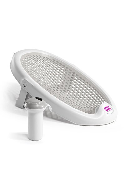 OK Baby OKBaby Bebek Banyo Seti Jelly Küvet Adaptörü & Splash Bebek Duşu A. Gri
