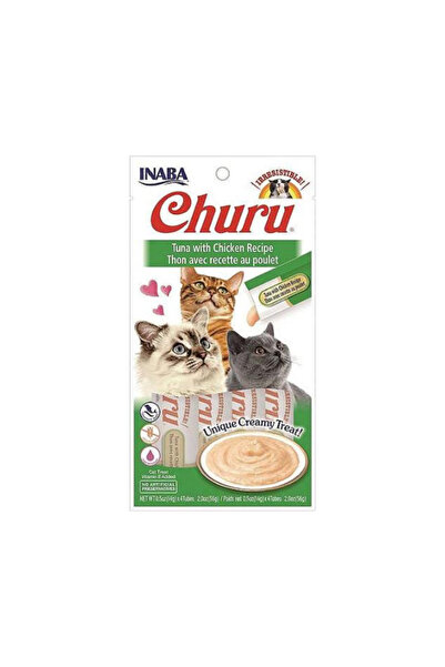 Inaba تونة تشورو مع دجاج، 4 × 14 غرام، عبوة من 6 قطع