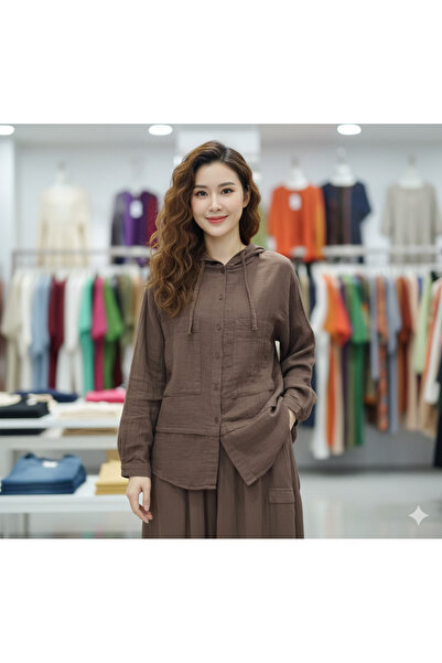 StepIntex Versatile, slimming hooded cotton cardigan.