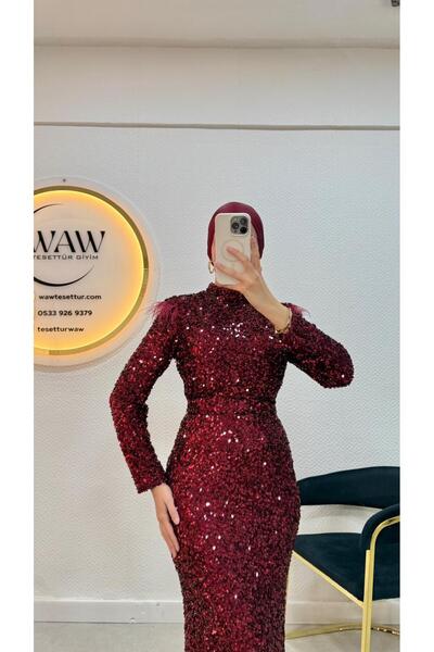 waw tesettür Elmas Pul Payet Abiye