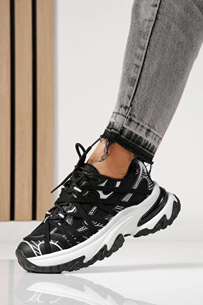 Zaira Adidasi dama negri din material textil Jullya #24130 - 41