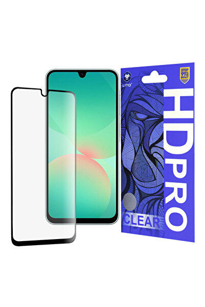 Lito Samsung Galaxy A26 5G HD Pro Clear glass protector, black