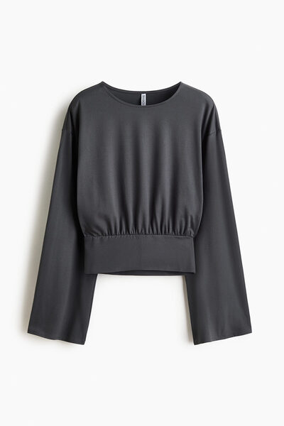 H&M Büzgülü Jarse Üst