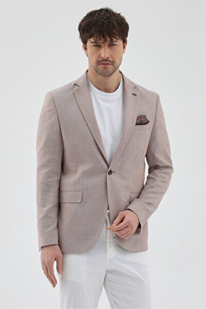 Frappoli Gonca Чоловічий темно-сірий візон полівіскон тканина моно комір Slim...