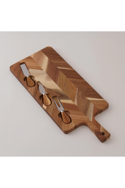 Alberto Acacia Wood Cheese Board 48*20*2Cm, Brown