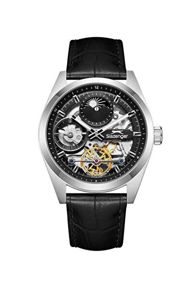 Slazenger Sl.09.2559.2.01 Quartz Black Leather Band 40 mm Men's Wristwatch