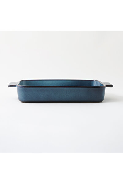 LA MESA stoneware oven to table rectangular dish 38*28.5*6cm, blue