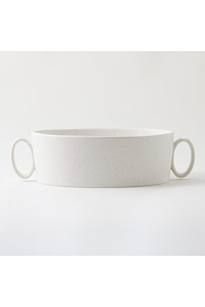 LA MESA stoneware oven to table mid pot, beige 32.9*19.8*8.7 cm