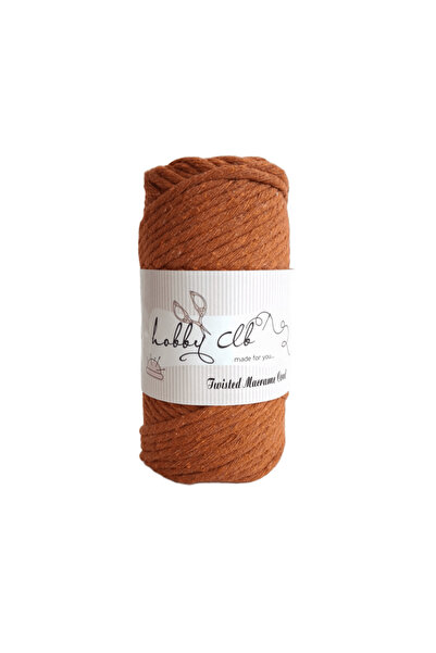 hobby club Tearable Macrame Cord 250 Gr 75 m 3.5 mm Orange