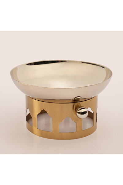 LA MESA وعاء سلطة معدني 28*28*15 سم، فضي