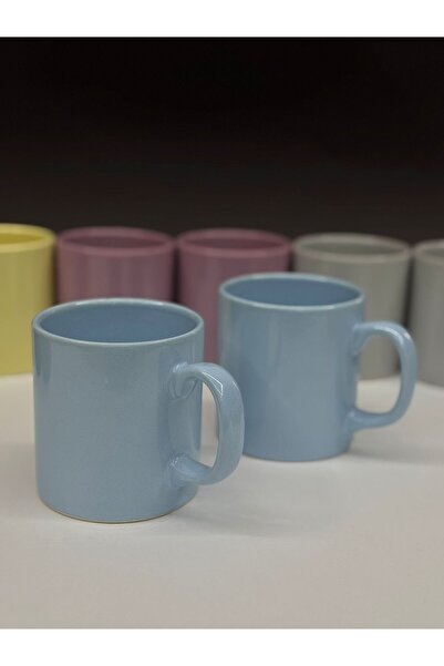 KirLiNova 7 Colored Ceramic Mugs – Set for 2 People