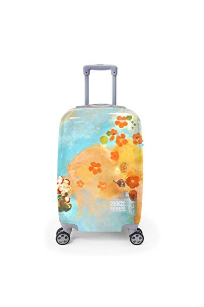 Coral High Renkli Desenli Kabin Boy Valiz (50cm) 16537