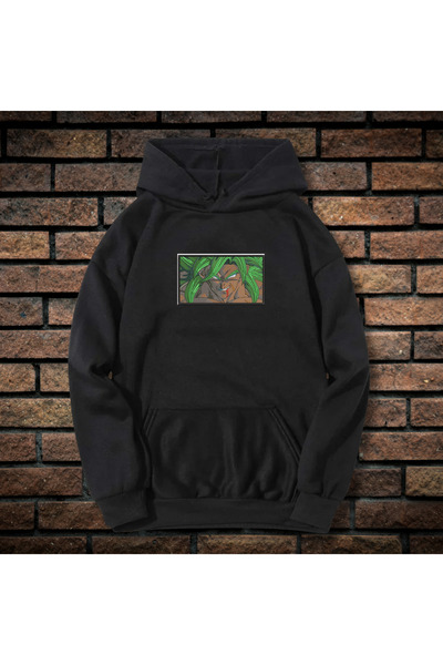 CXO Craft Men's Hoodie with Embroidery and Print, Broly, Cotton