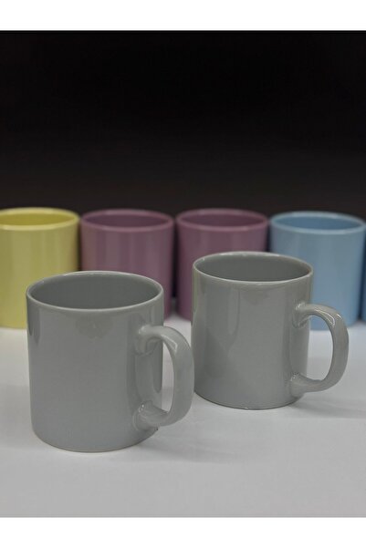 KirLiNova 7 Colored Ceramic Mugs – Set for 2 People