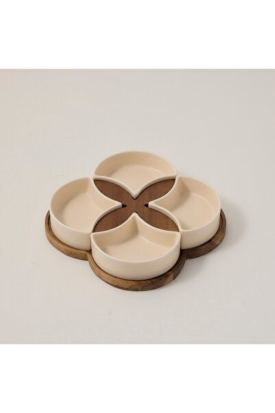 Dallaty off white porcelain nut bowls set 5 pcs