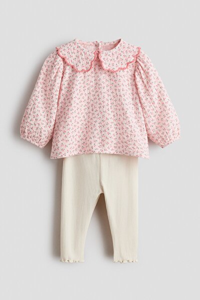 H&M 2 Parçalı Bluz ve Tayt Set