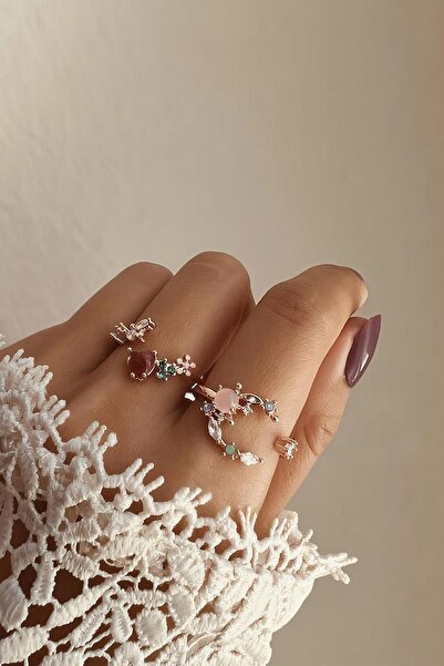 New Obsessions Rüya Elegant Stone Ring Set