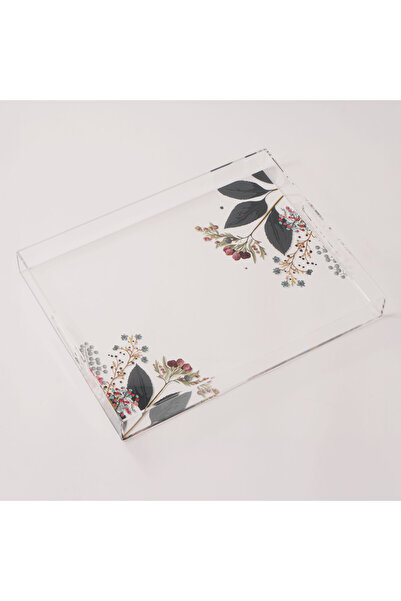 Dallaty صينية تقديم أكريليك، 52 × 40 × 6 سم