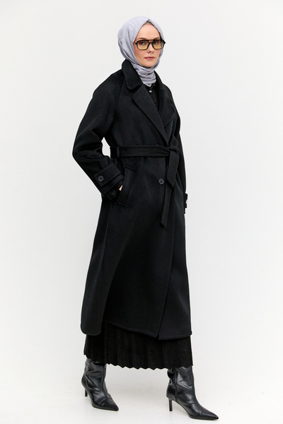 Setrms Yün Kruvaze Kaban