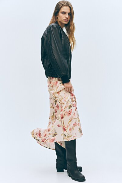 H&M Keten Karışımlı Etek