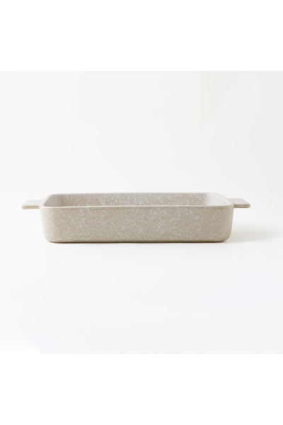 LA MESA stoneware oven to table rectangular dish 38*28.5*6cm, beige