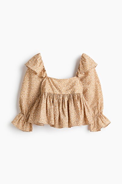 H&M Farbalalı Bluz