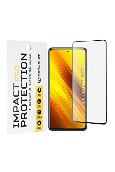 Techsuit Xiaomi Poco X3 ESD Glass Film, black