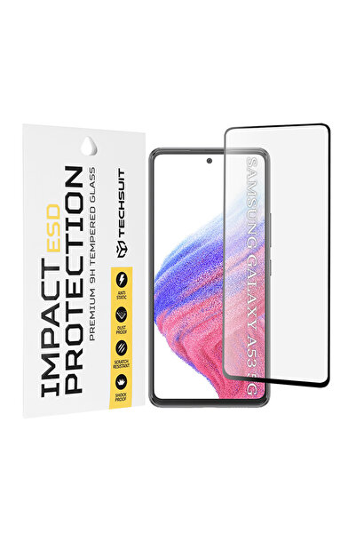 Techsuit Samsung Galaxy A53 5G ESD Glass Screen Protector, black
