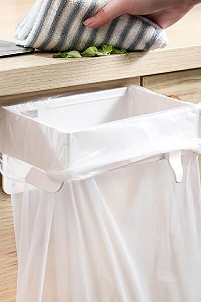 TechnoStation Pratik Kullanımlı Banyo Mutfak Çöp Poşeti Tutucu Aparat Yapışka...