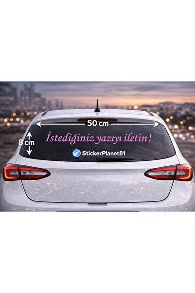 AlpiLeo Kişiye Özel Hackback Araç Arka Cam Yazısı Sticker| Golf,Corsa Polo vb...