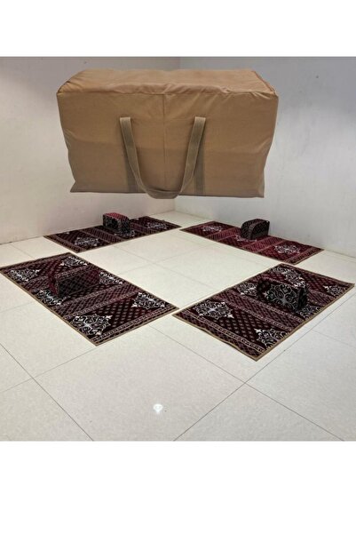 smart home 8-Piece Traditional Floor Seating Set with Camping Mats, Cushions ...