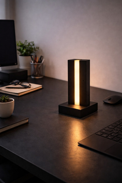 Viesteknoloji MODERN YATAK BAŞI HAM AHŞAP BEYAZ IŞIK SİYAH KASA ELEKTRİKLİ AB...