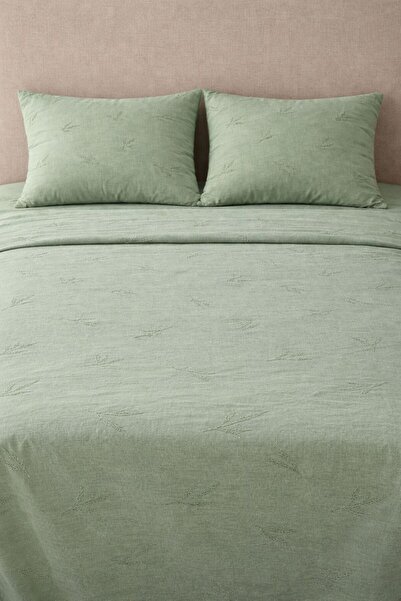 FIRAT RİZE BEZLERİ Rize Diaper Woven Bed Sheet Double Size & 2 Pillowcases