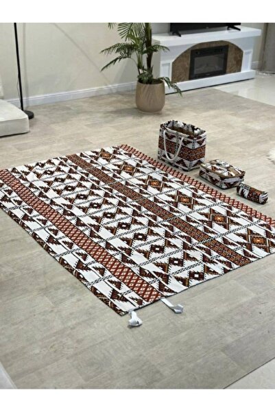 smart home 4-in-1 Camping & Outdoor Set with Ground Mat, Coffee & Teapot Bask...